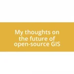 My thoughts on the future of open-source GIS